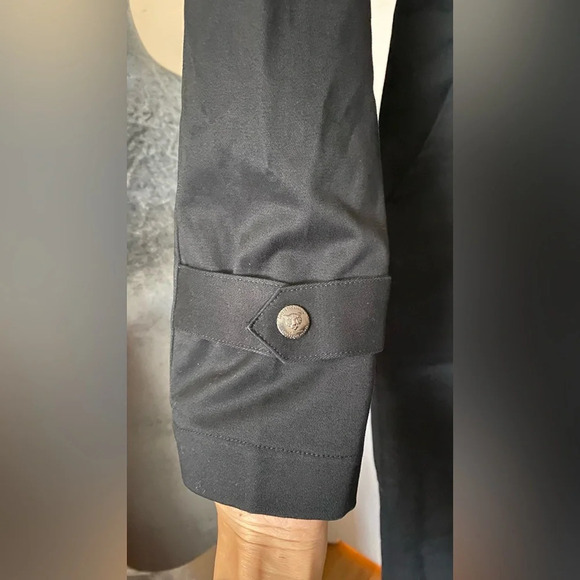 NWT LITA by Ciara Long Sleeve Wide Leg Stretch Cotton Trench Jumpsuit Size Small - Picture 7 of 13